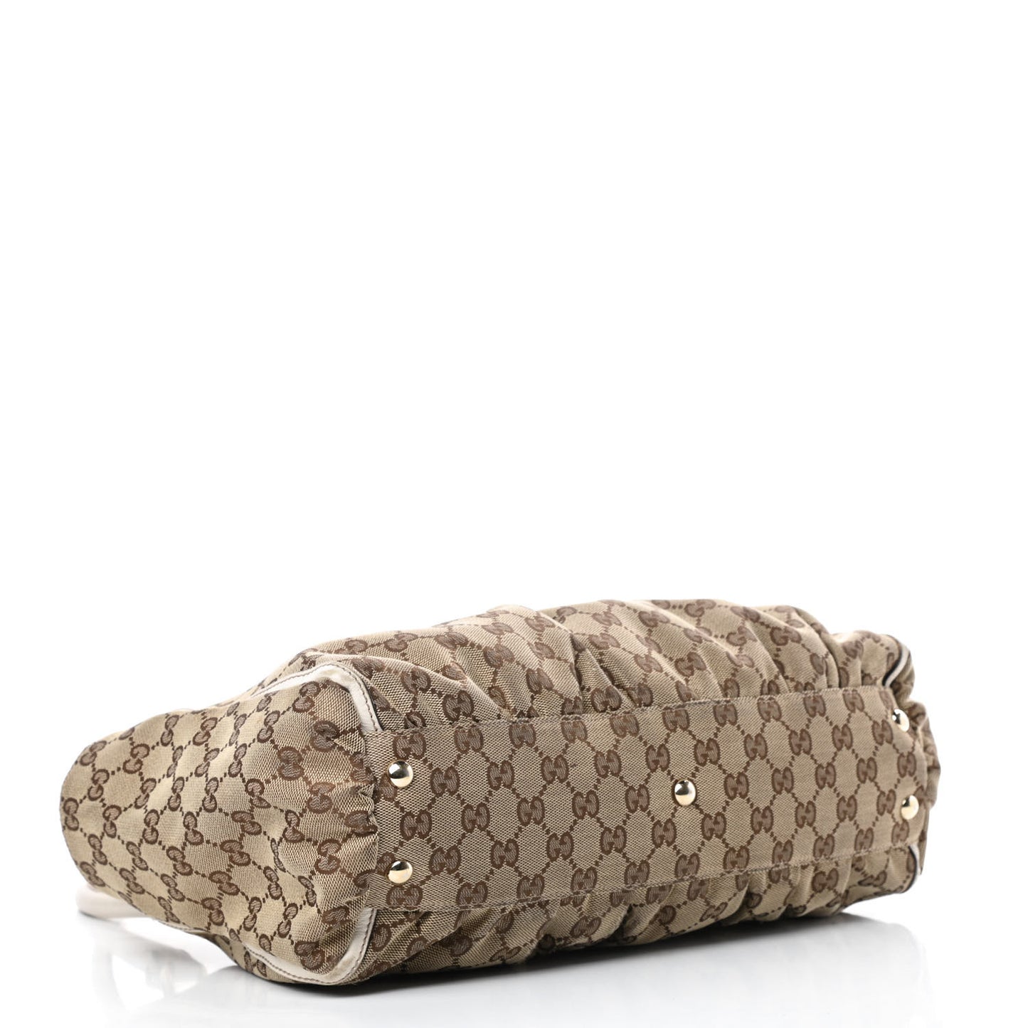 Monogram D Gold Ring Tote White