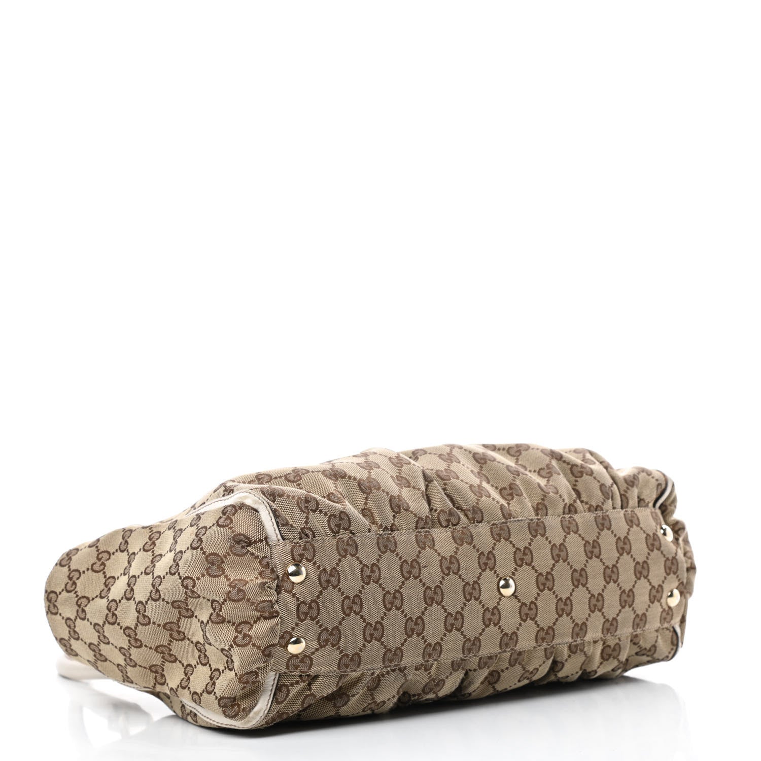 Gucci Monogram D Gold Ring Tote White 4 of 16