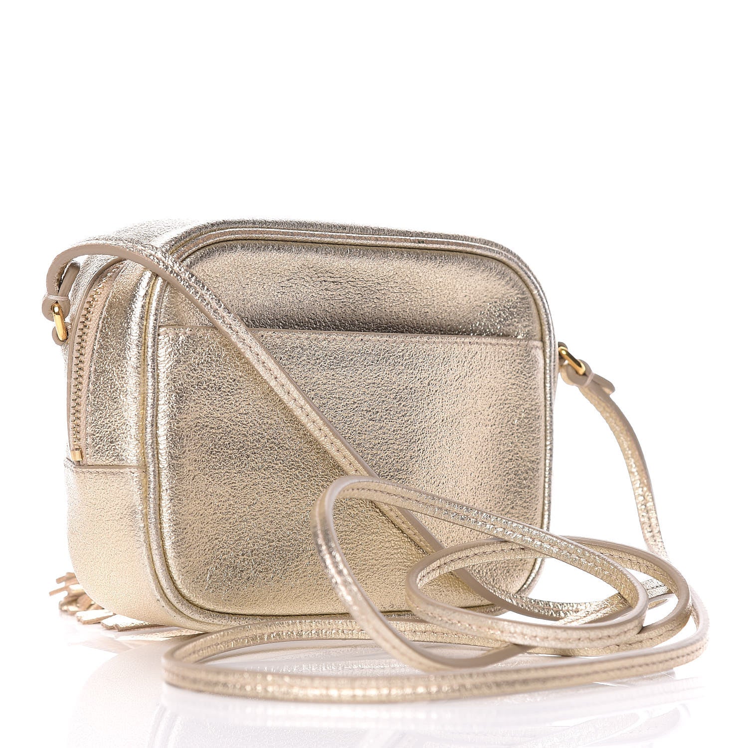 Saint Laurent Metallic Calfskin Monogram Blogger Bag Gold 3 of 10