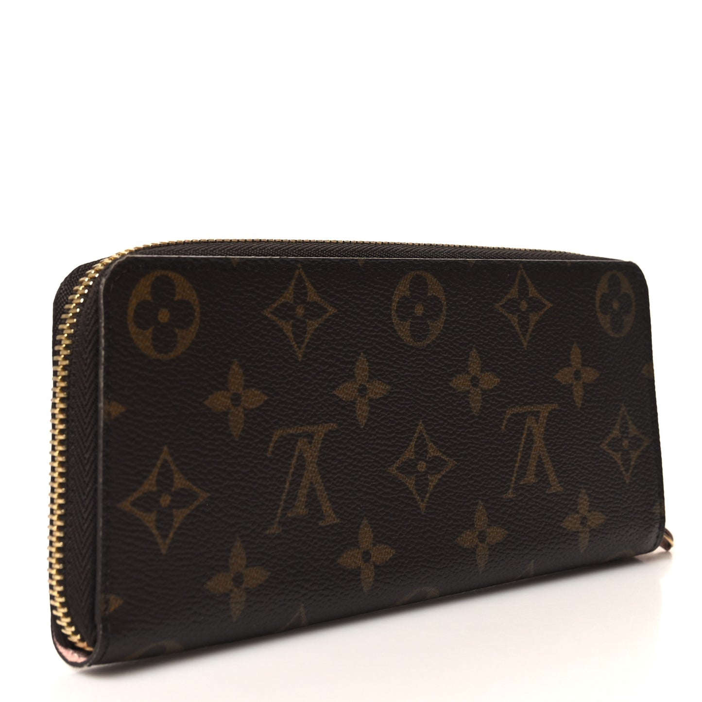 Monogram Clemence Wallet Rose Ballerine
