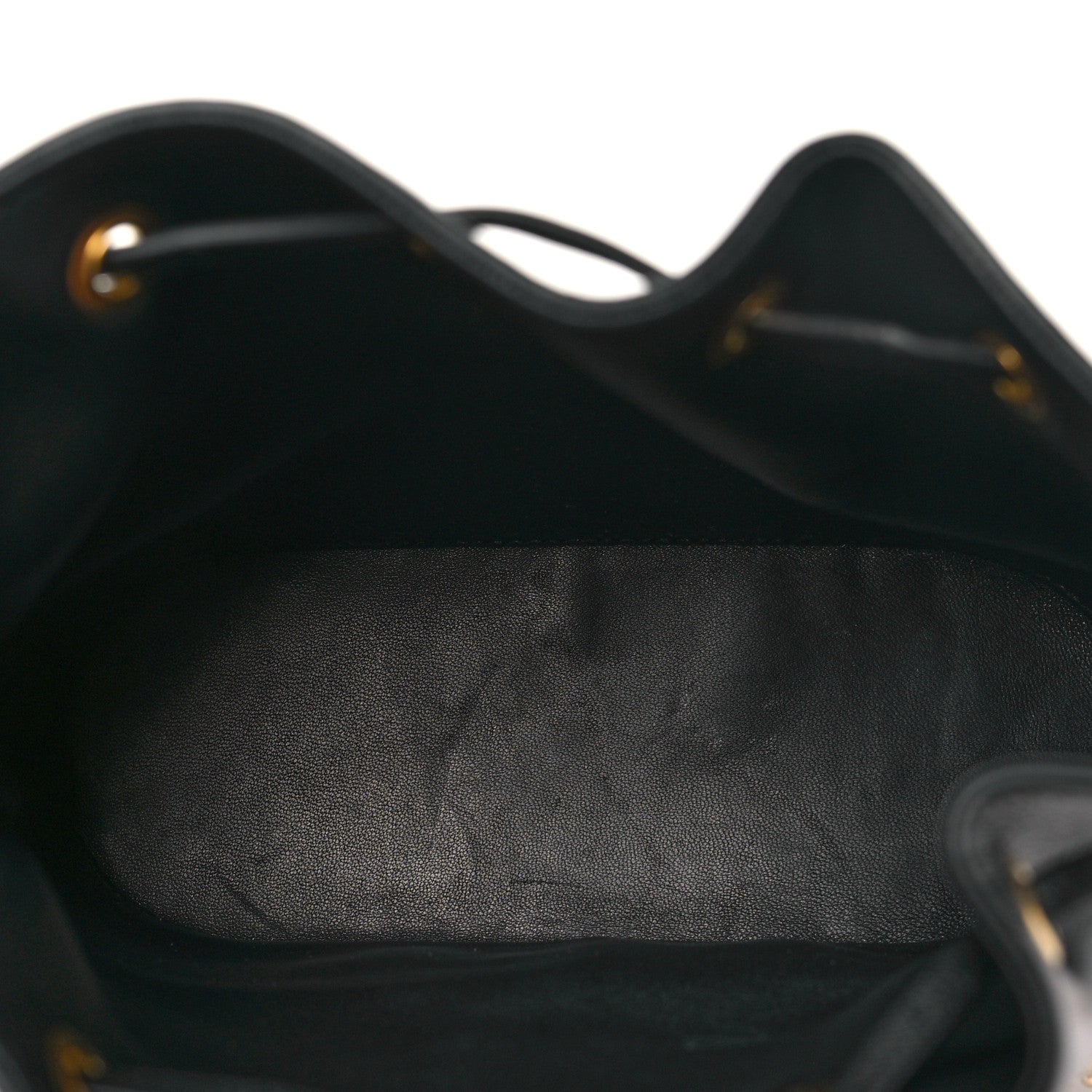 Valentino Garavani Nappa Mini VLogo Signature Chain Bucket Bag Black 5 of 10