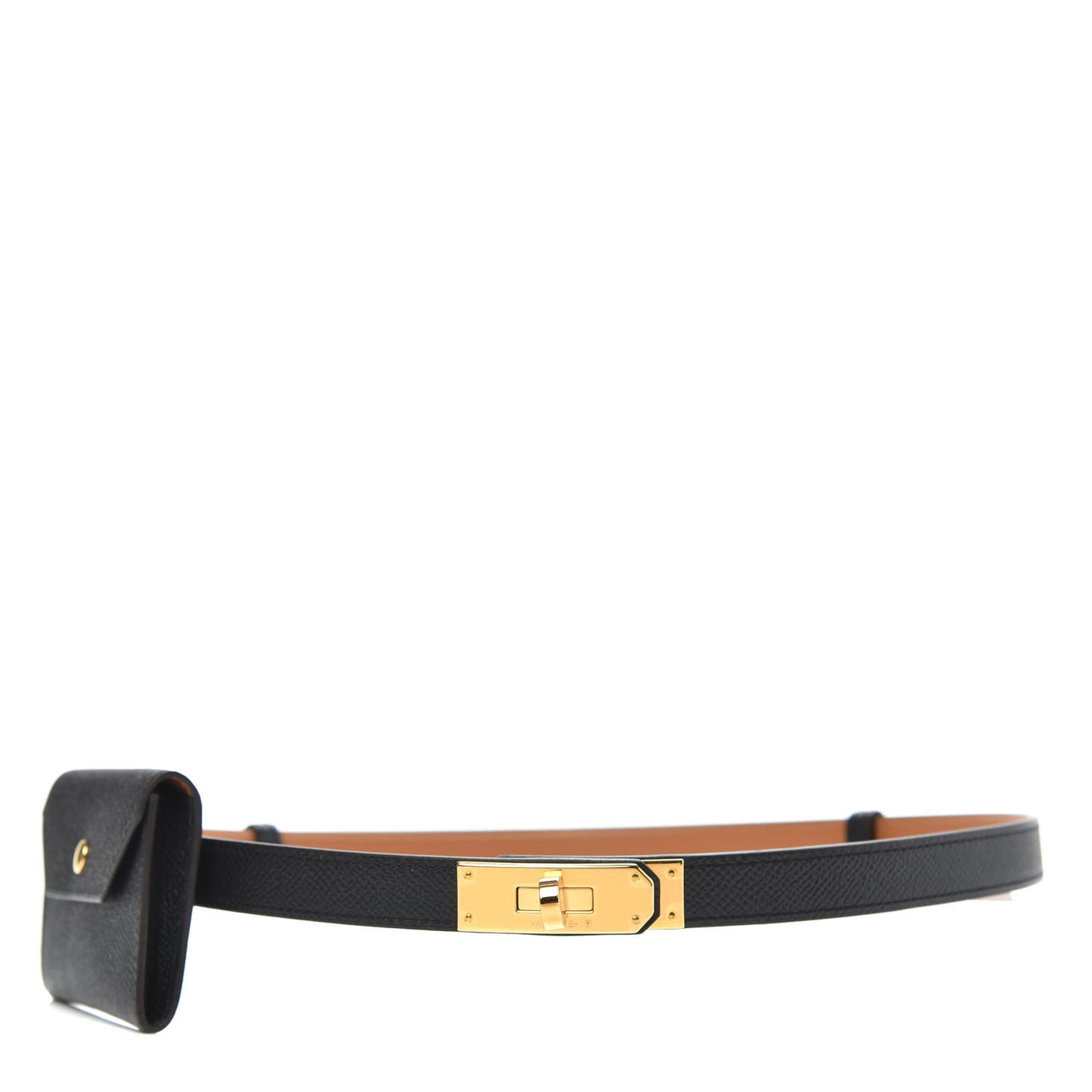 Epsom Kelly Pocket Belt Black