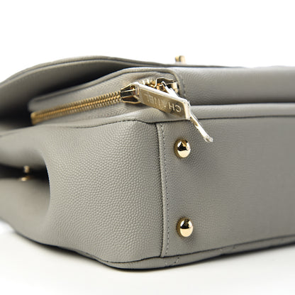 Chanel Caviar Quilted Medium Business Affinity Flap Grey 7 of 11