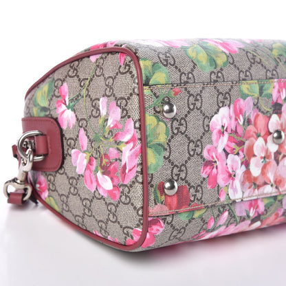 Gucci GG Supreme Monogram Blooms Small Boston Beige Multicolor Dry Rose 5 of 16