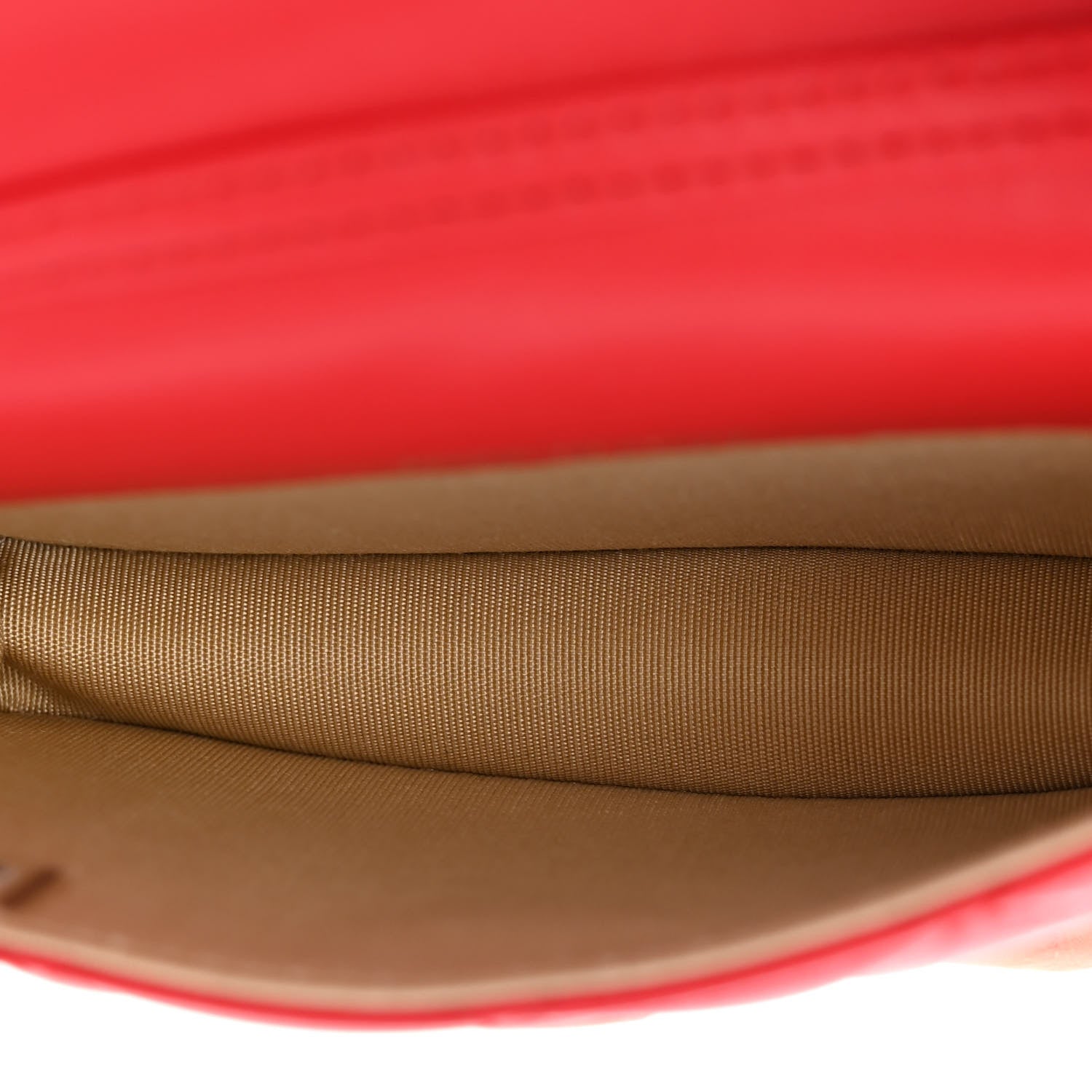 Chanel Lambskin Quilted Pearl Crush Clutch With Chain Red 5 of 13