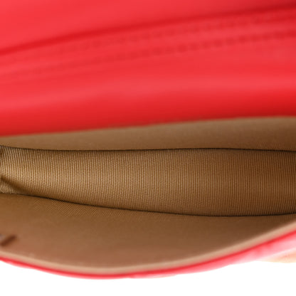 Chanel Lambskin Quilted Pearl Crush Clutch With Chain Red 5 of 13