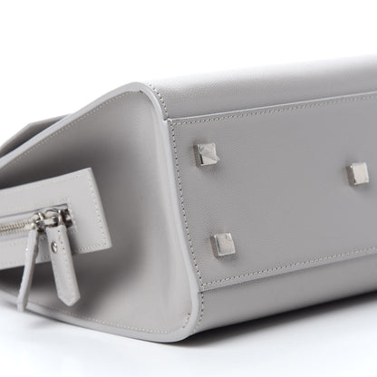 Saint Laurent Grain De Poudre Small Uptown Tote Granite 6 of 10