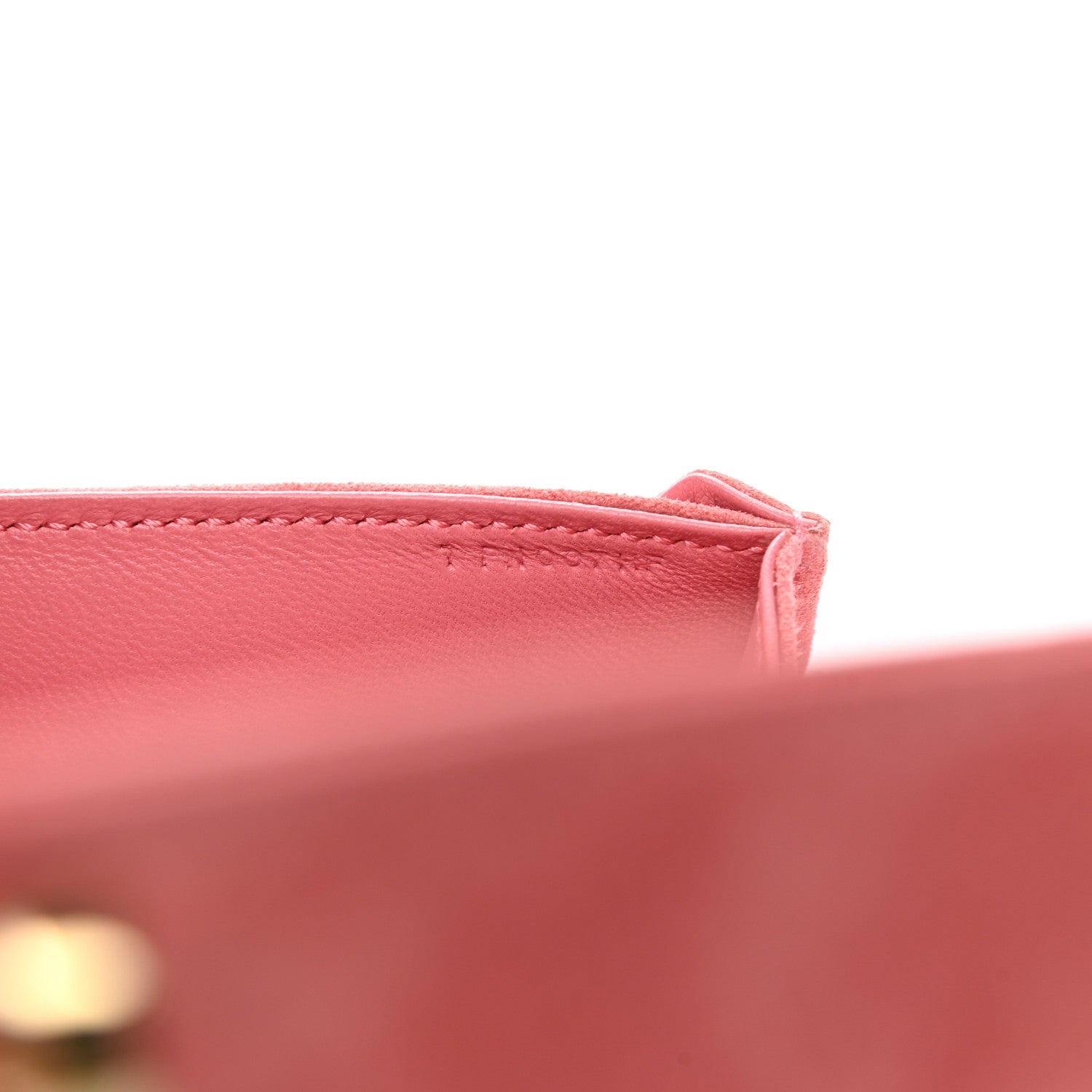 Hermes Veau Doblis Verrou Clutch Rose Indienne 7 of 14