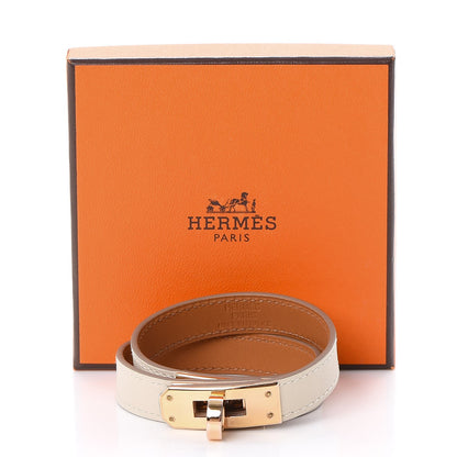 Hermes Swift Kelly Double Tour Bracelet S Craie 8 of 8