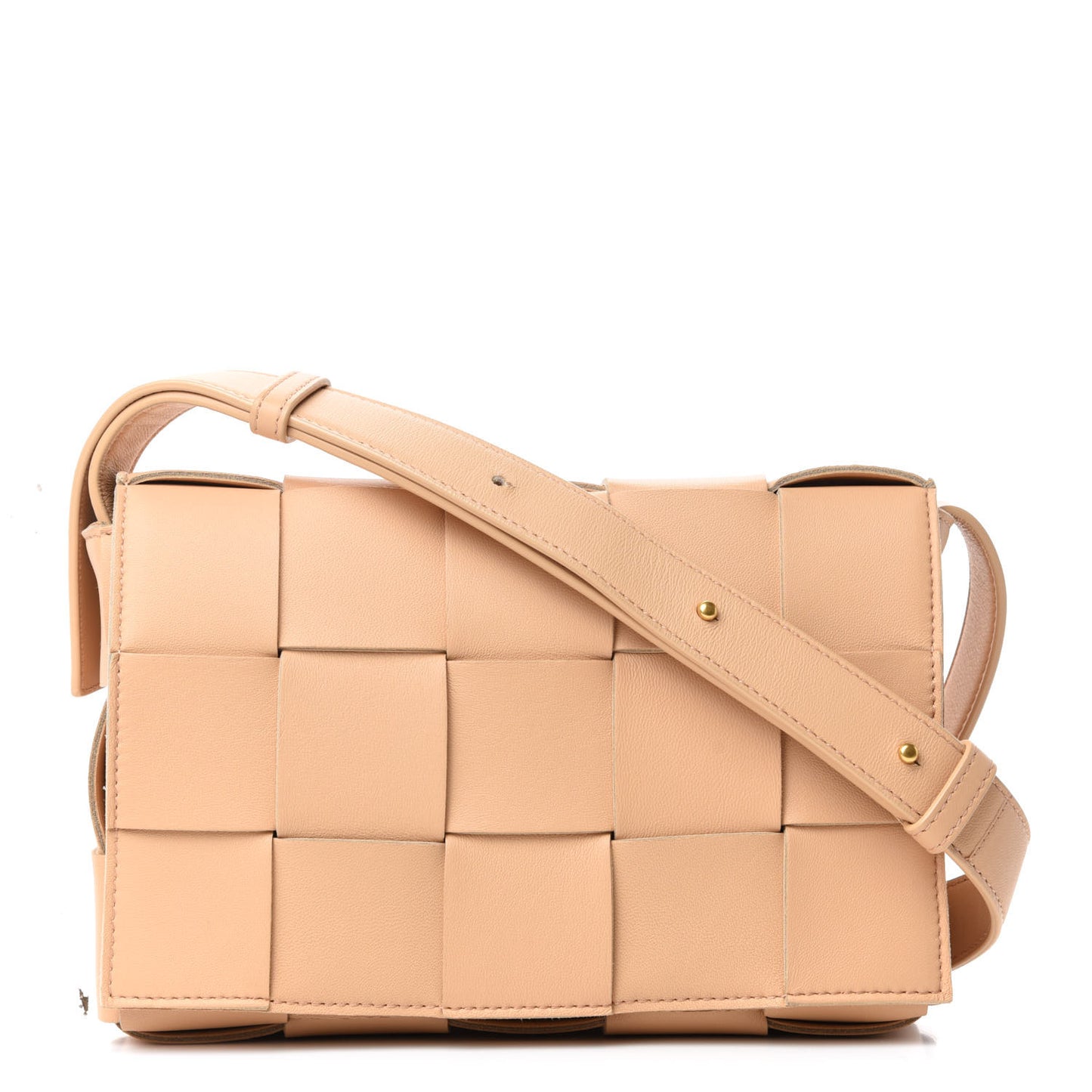 Nappa Maxi Intreccio Cassette Bag Nude