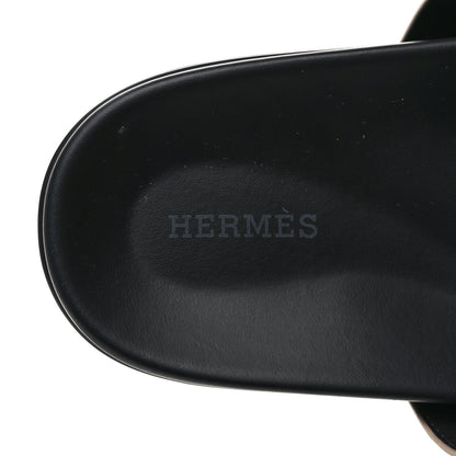 Hermes Suede Goatskin Womens Chypre Sandals 41 Etoupe 7 of 9