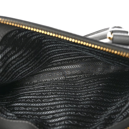 Prada Saffiano Ombre Small Galleria Double Zip Tote Gradient Slate Grey 6 of 11