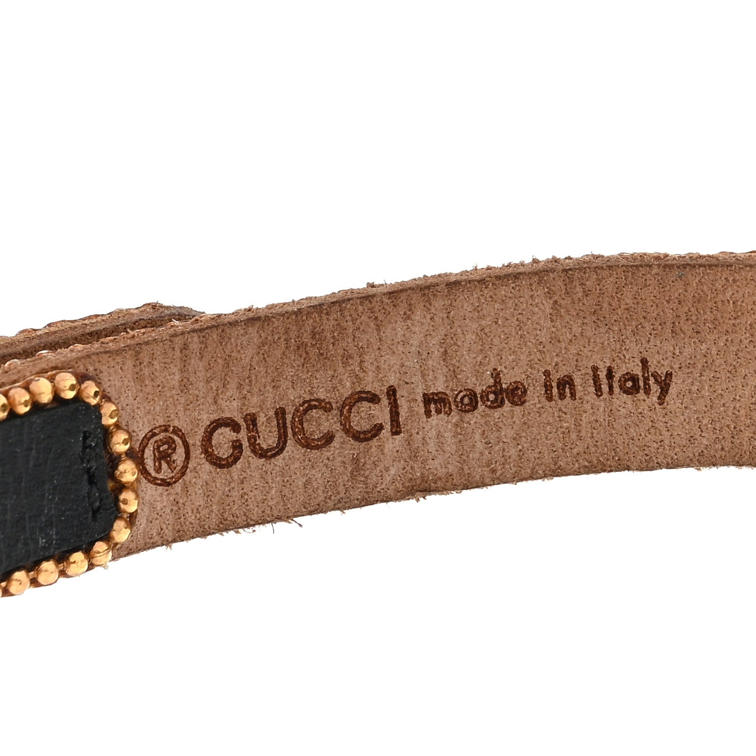 Gucci Calfskin Crystal Butterfly Bracelet Black 3 of 3