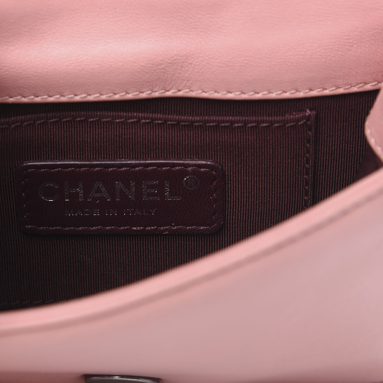 Chanel Lambskin Plexiglass Boy Brick Flap Pink 5 of 10