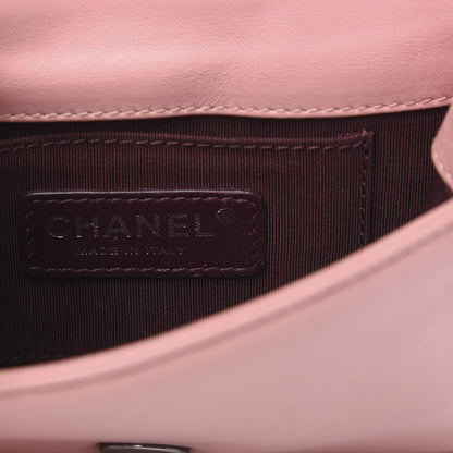 Chanel Lambskin Plexiglass Boy Brick Flap Pink 5 of 10