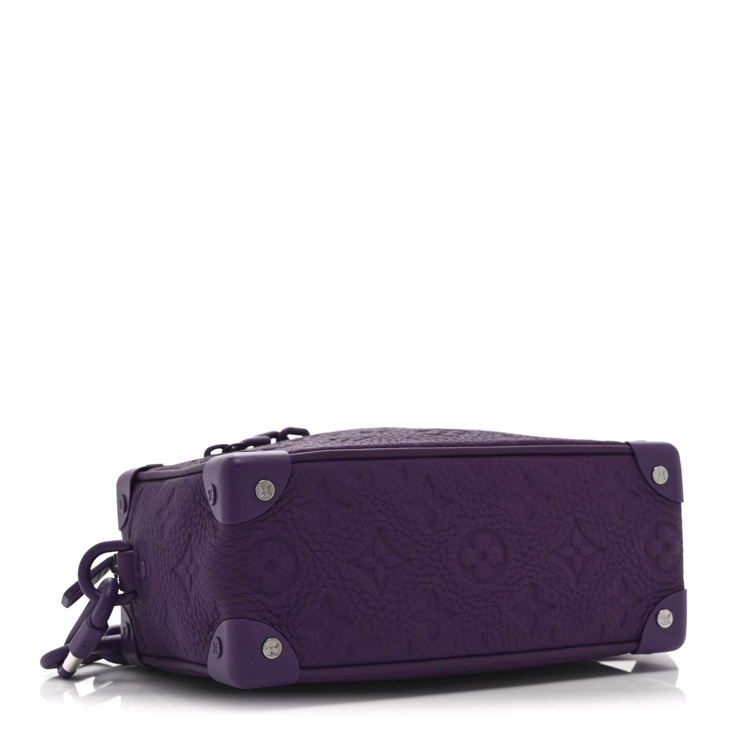 Louis Vuitton Taurillon Monogram Mini Soft Trunk Black Purple