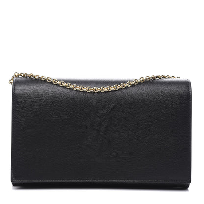 Saint Laurent Calfskin Monogram Belle de Jour Chain Clutch Black 1 of 10