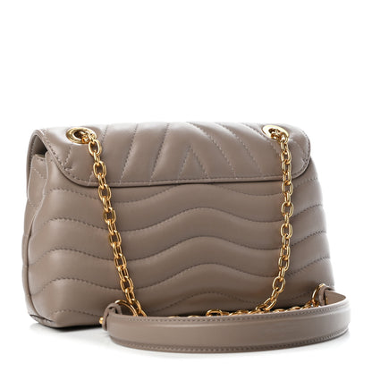 Louis Vuitton Calfskin LV New Wave Chain Bag Taupe 2 of 4