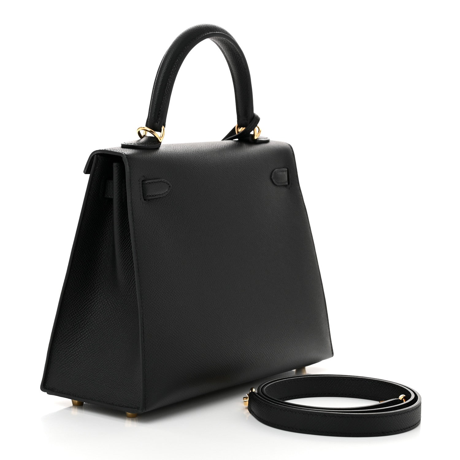 Hermes Epsom Kelly Sellier 25 Black 3 of 11