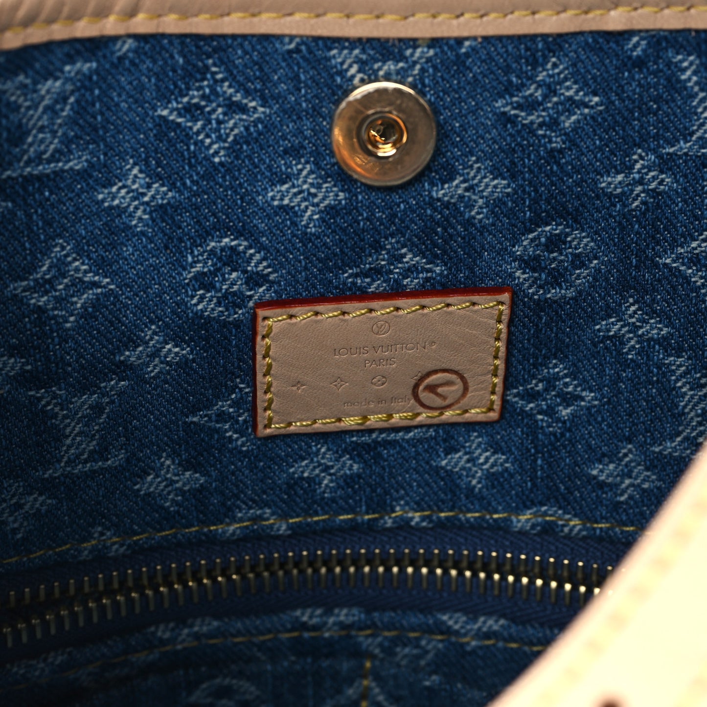 Monogram Denim CarryAll MM Blue