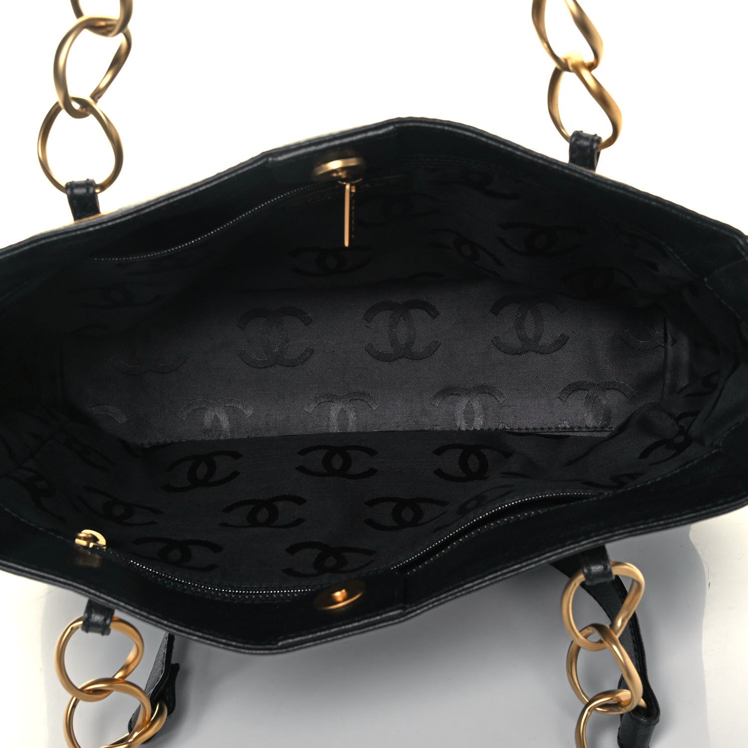 Chanel Caviar CC Shoulder Bag Black 4 of 9