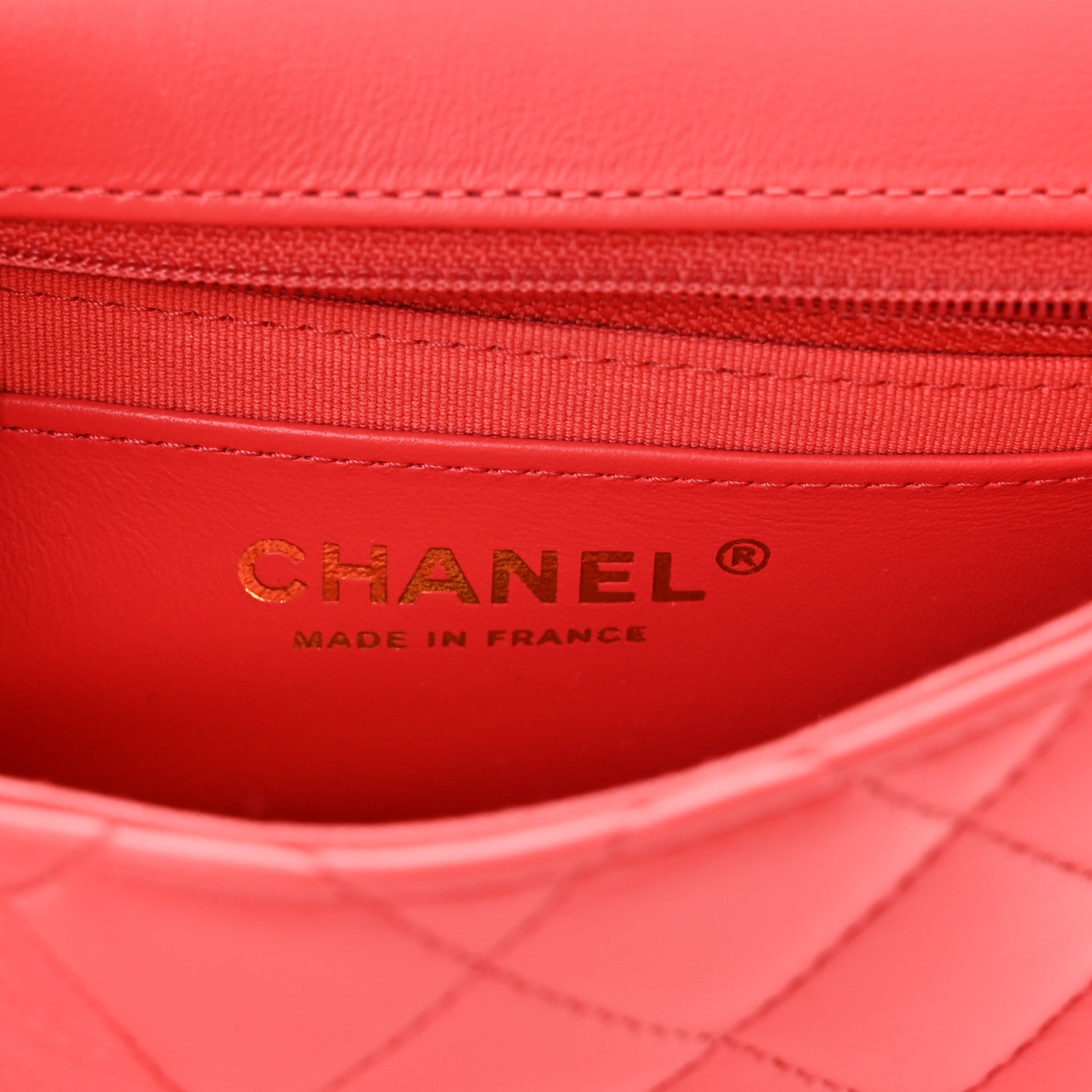 Chanel Lambskin Quilted Casino Chips Mini Square Flap Red 6 of 11