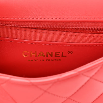 Chanel Lambskin Quilted Casino Chips Mini Square Flap Red 6 of 11