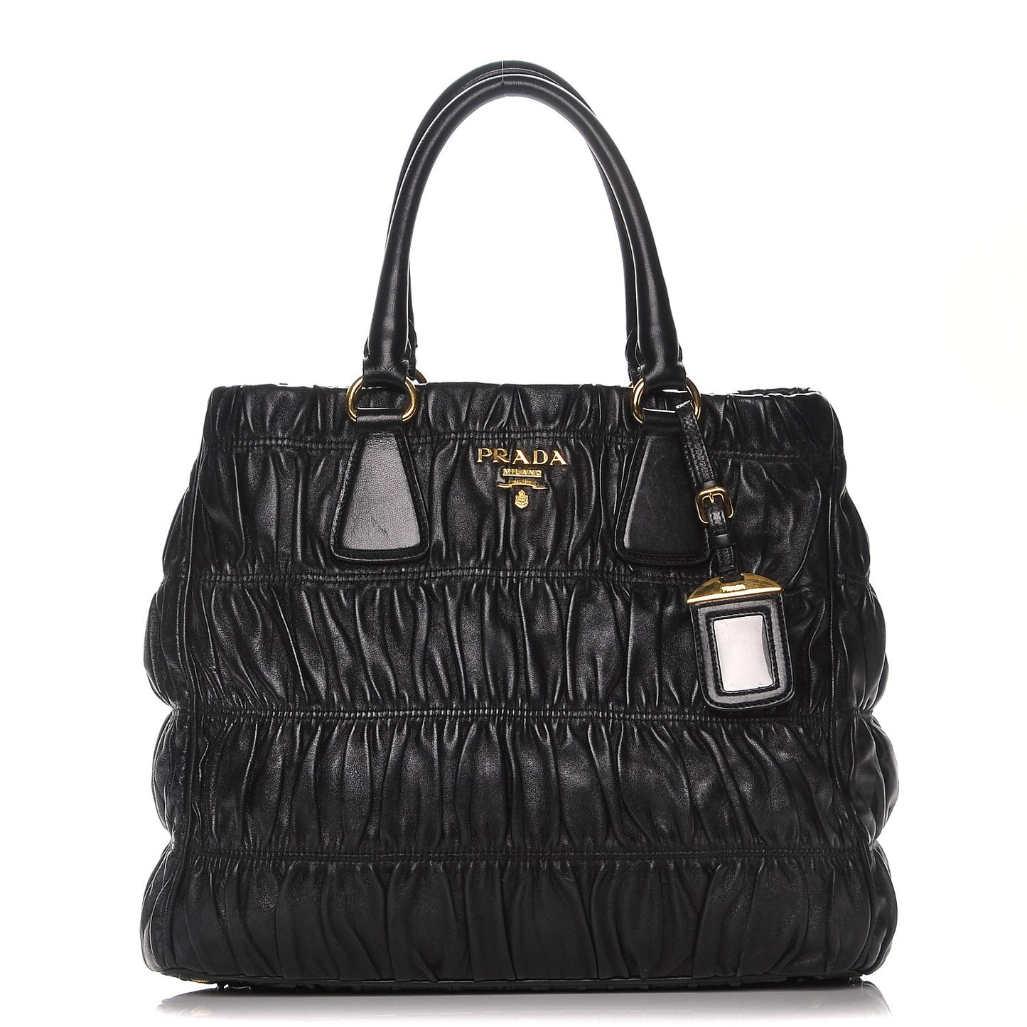 Nappa Gaufre Tote Black