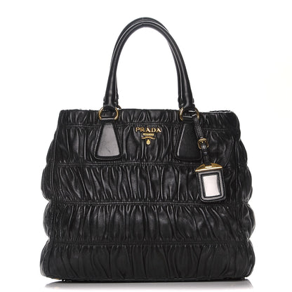 Prada Nappa Gaufre Tote Black 1 of 11