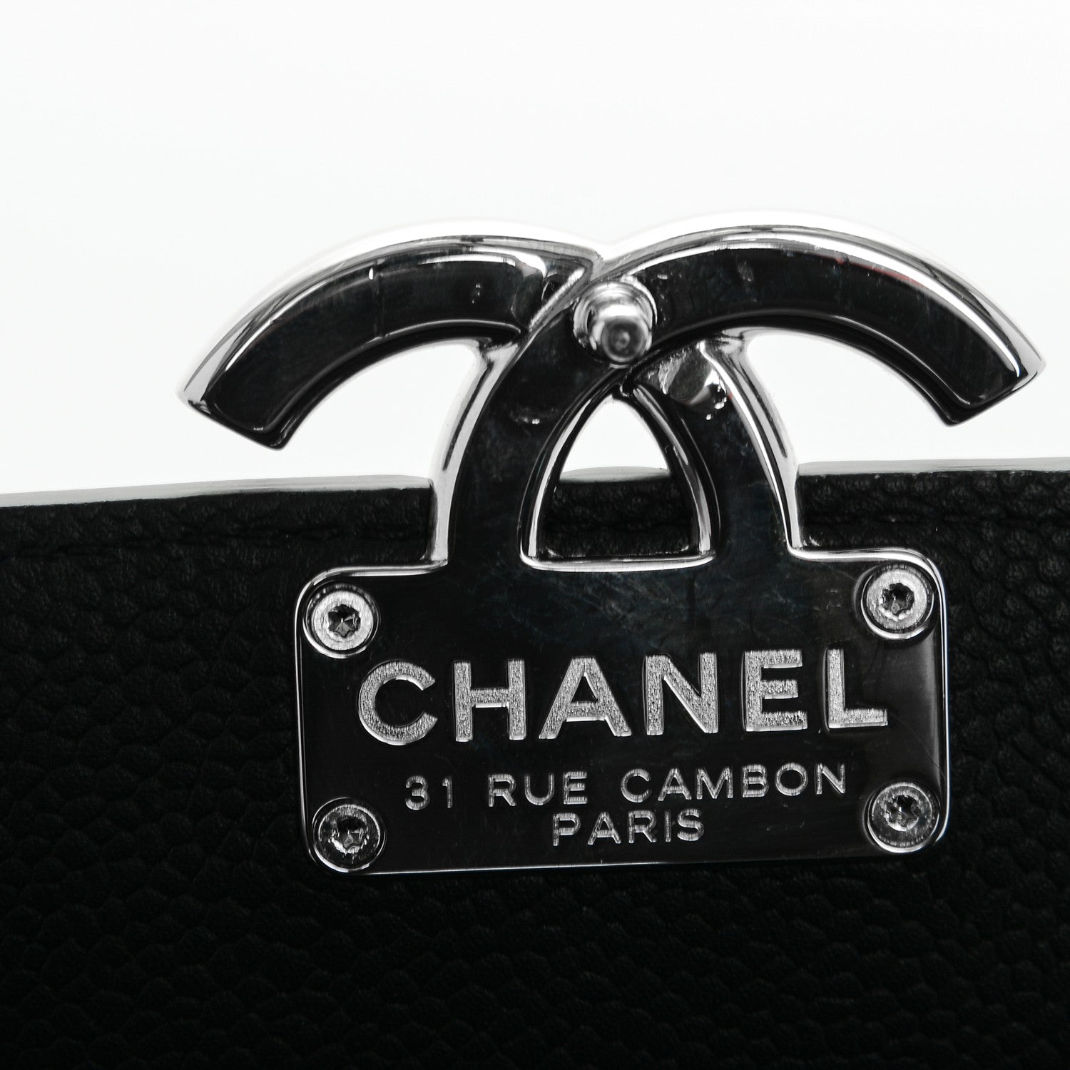 Chanel Caviar Quilted CC Box Flap Black 9 of 9
