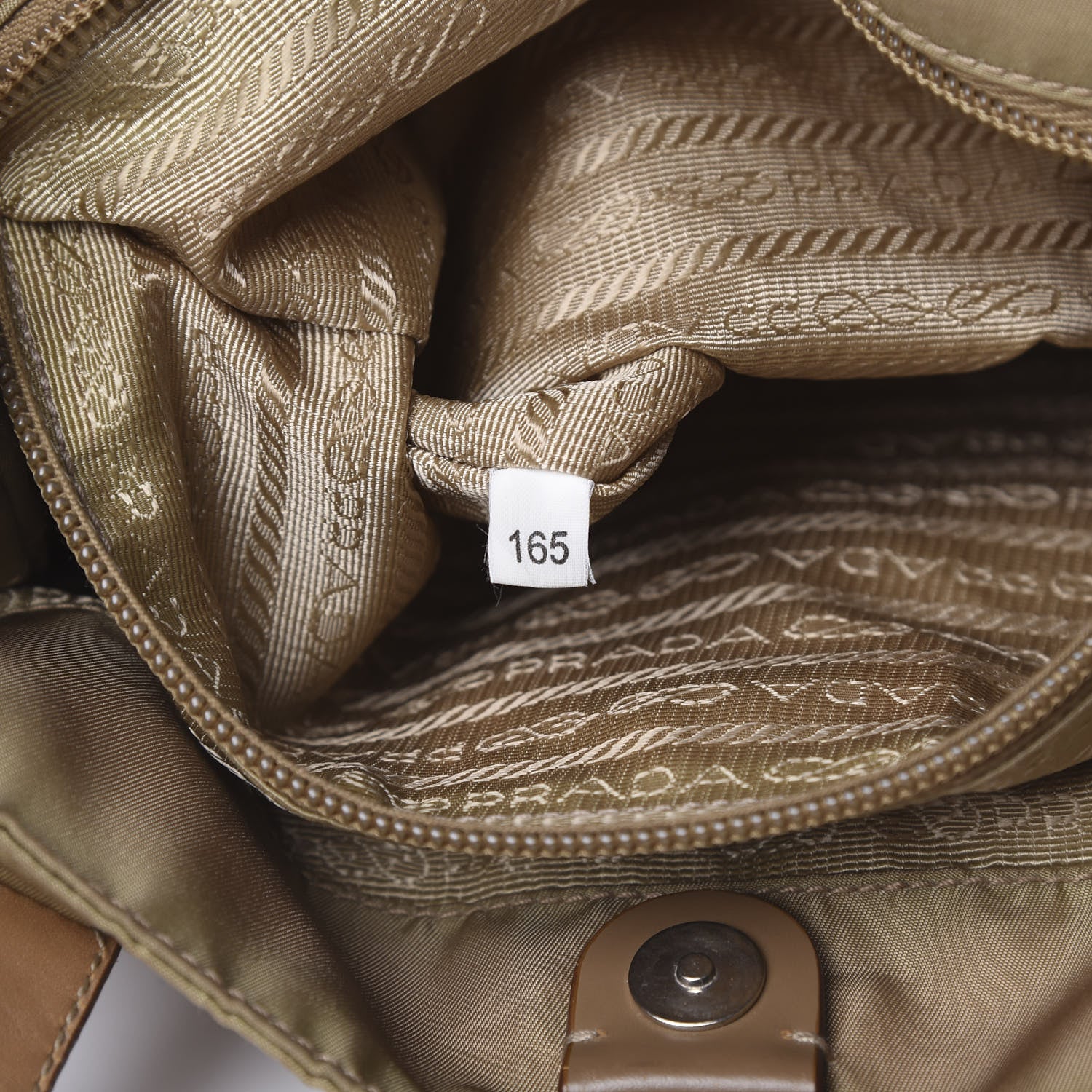 Prada Nylon Vela Tote Cammello 6 of 15