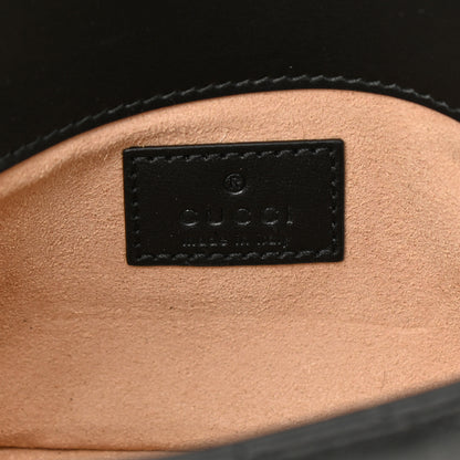 Gucci Calfskin Matelasse Super Mini GG Marmont Shoulder Bag Black 6 of 8