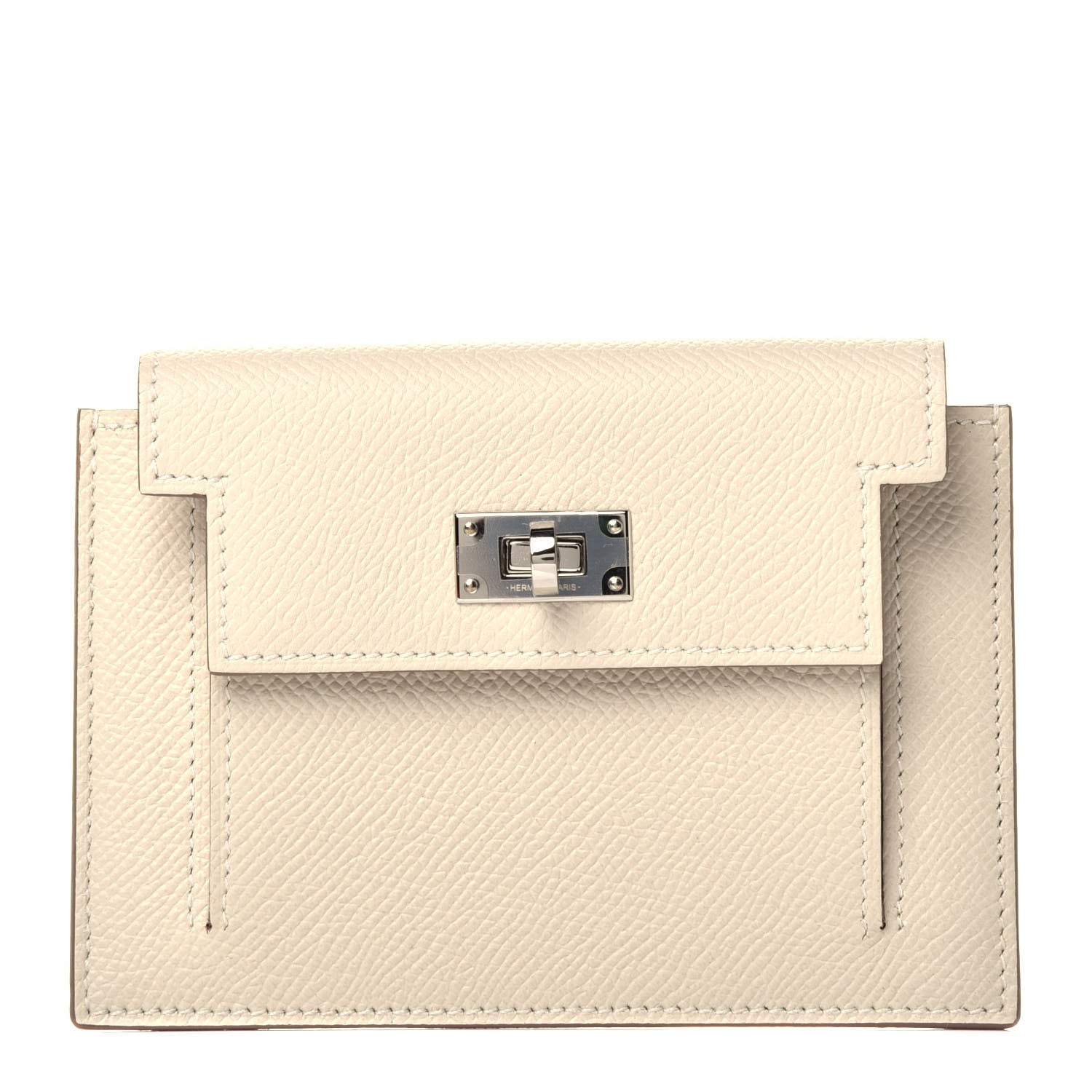 Hermes Epsom Kelly Pocket Compact Wallet Craie 1 of 7