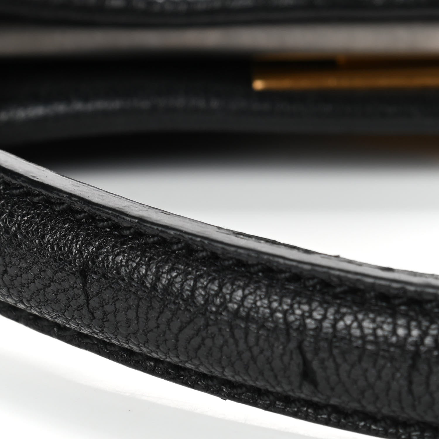 Fendi Goatskin Stingray Medium Peekaboo Iconic Satchel Black 6 of 6