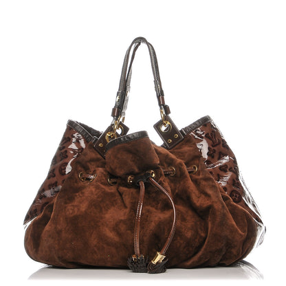 Louis Vuitton Suede Patent Monogram Irene Espresso 1 of 9