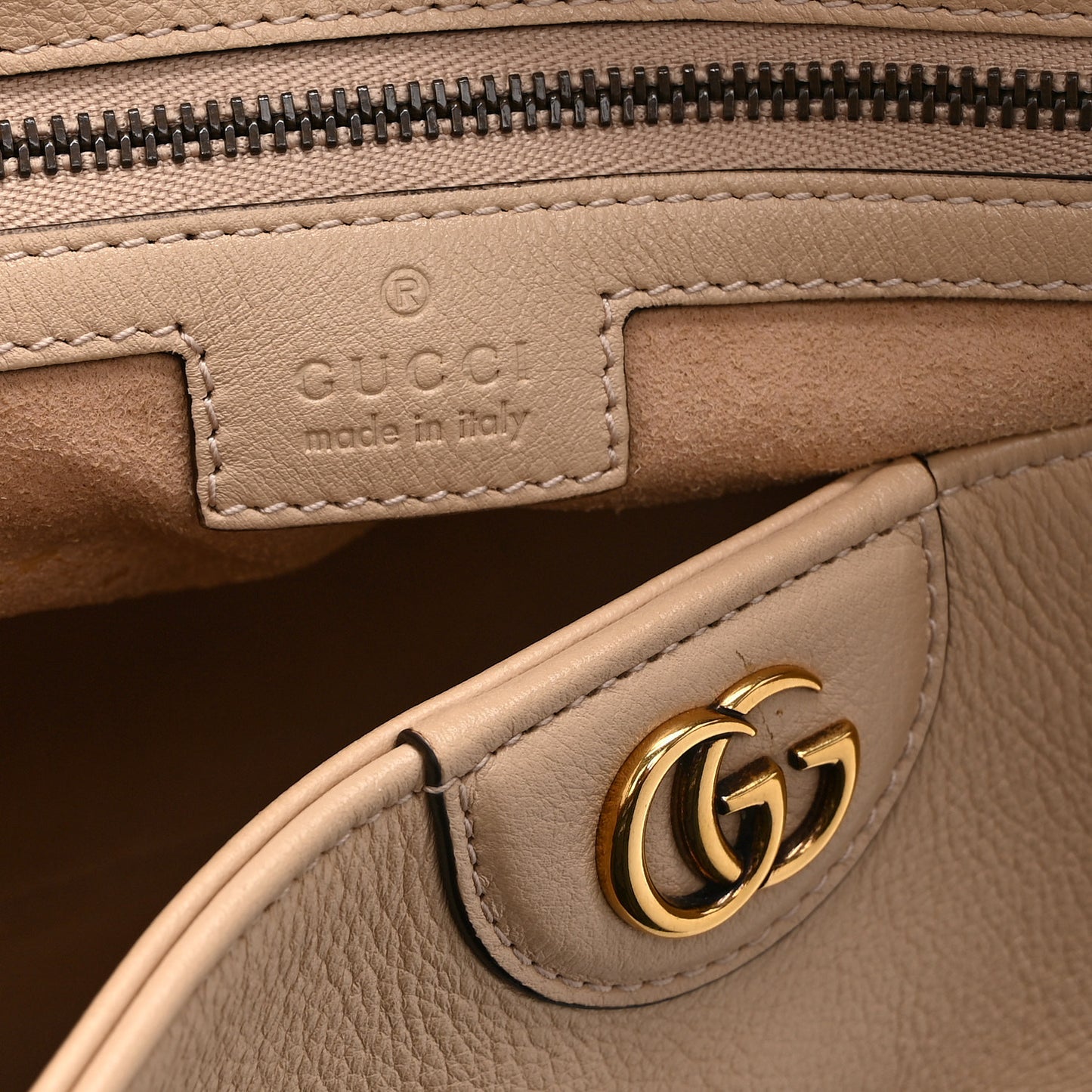 Softy Wonka Textured Dollar Calfskin Medium Diana Shoulder Bag Light Beige