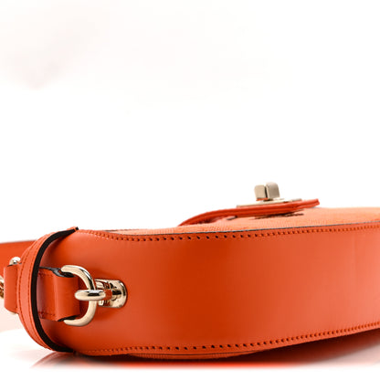 Gucci Calfskin Monogram Mini Moon Side Shoulder Bag Orange 9 of 10