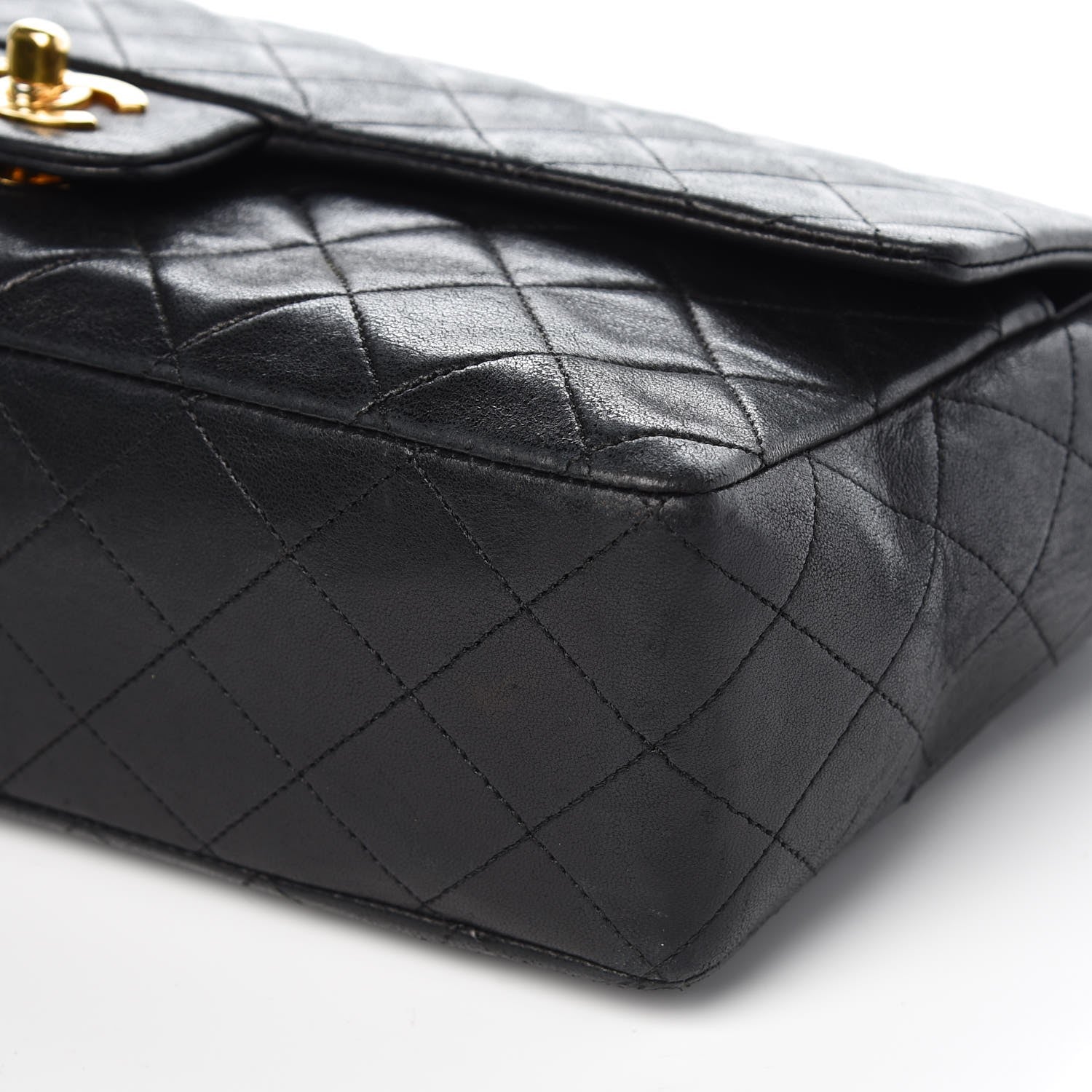 Chanel Lambskin Quilted Medium Single Flap Black 13 of 13
