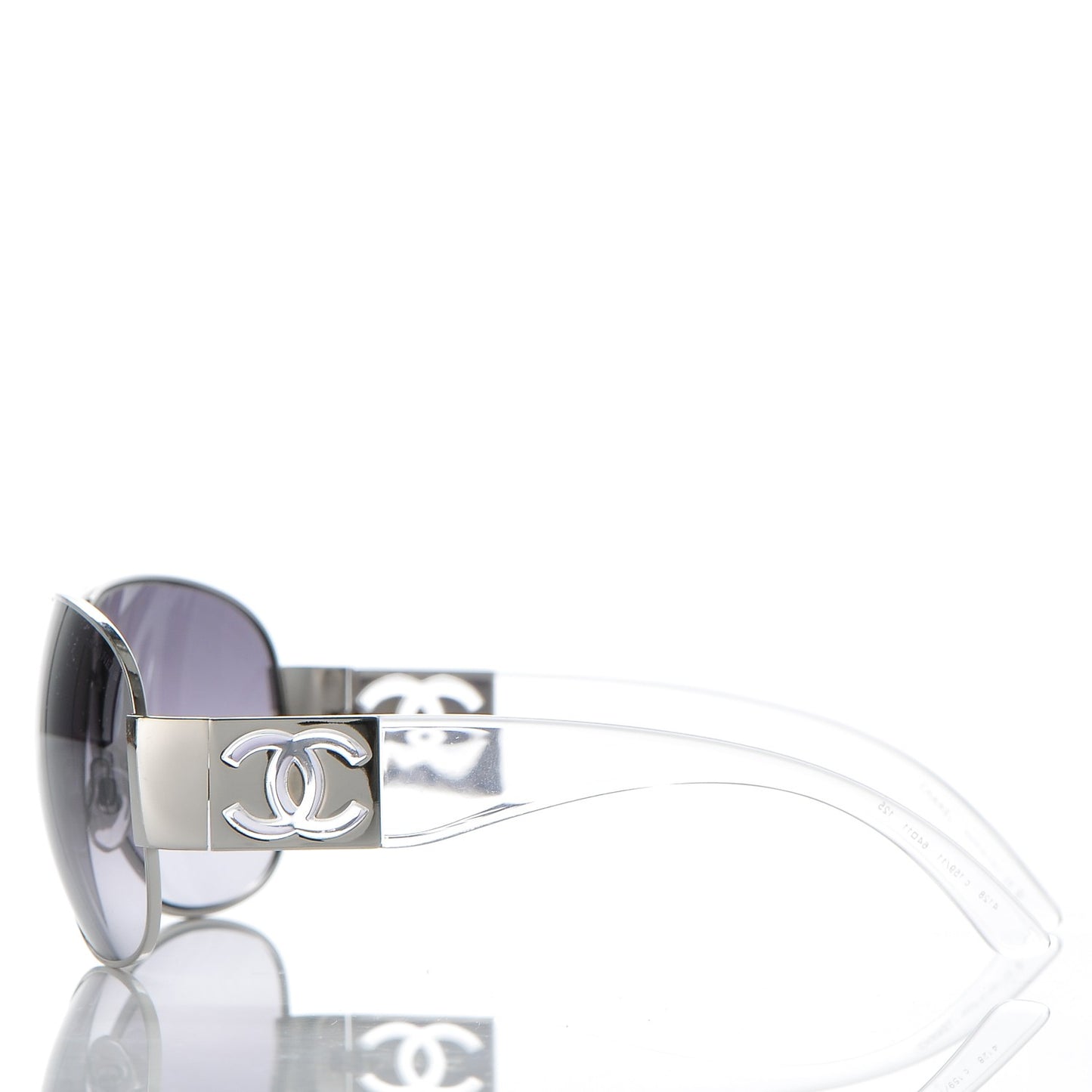 CC Logo Sunglasses 4128 Clear