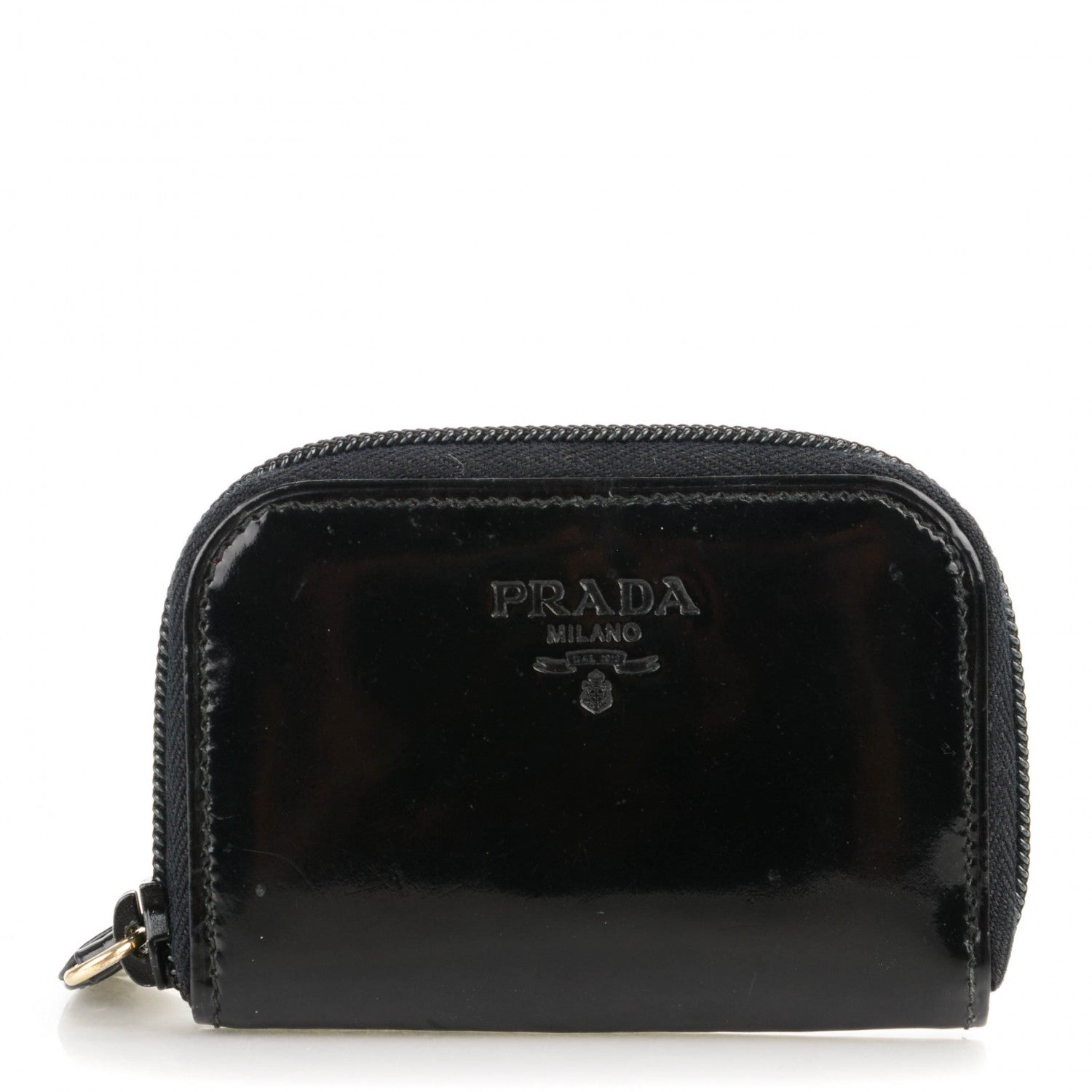 Prada Spazzolato Coin Purse Nero Black 1 of 7