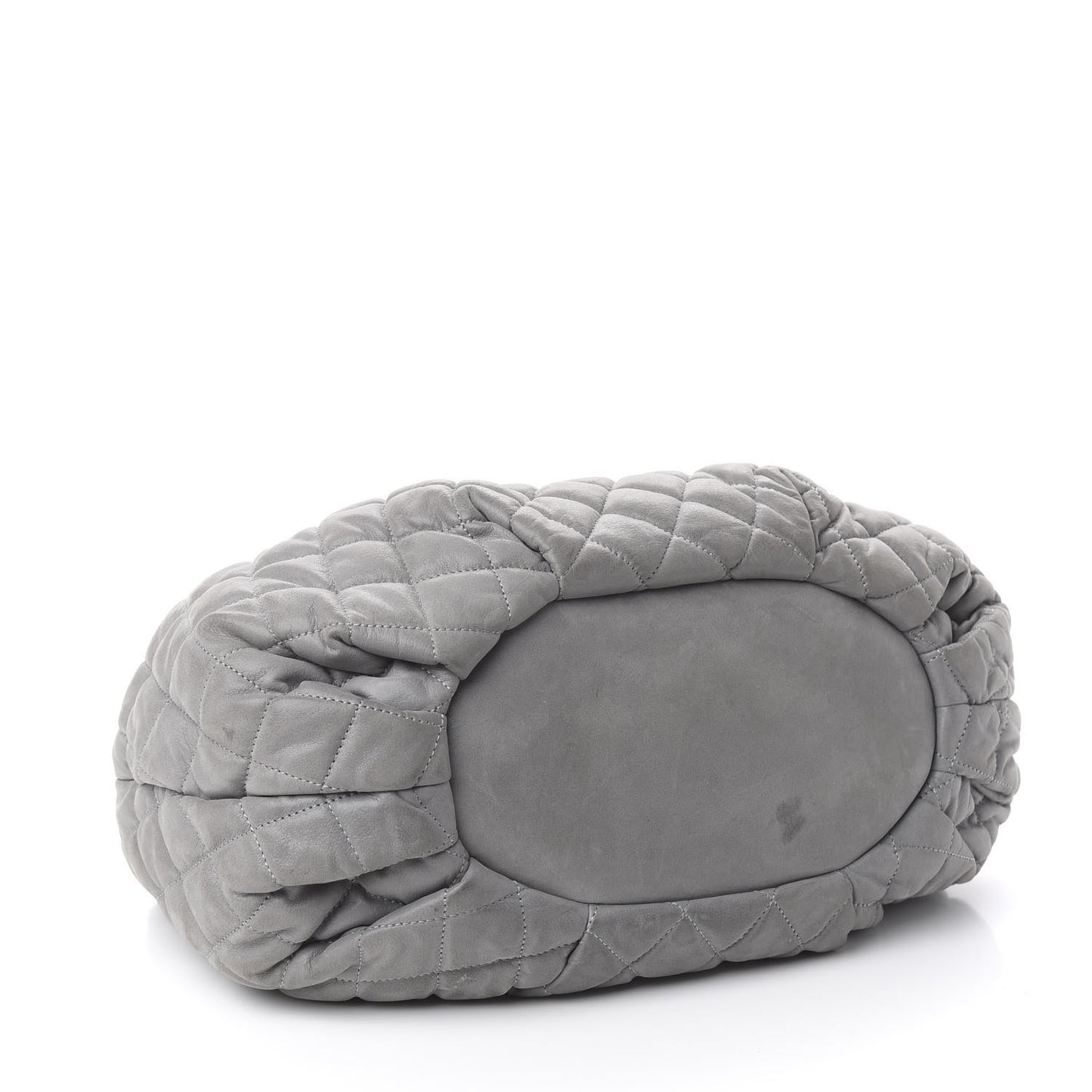 Iridescent Calfskin Quilted Small In The Mix Tote Grey