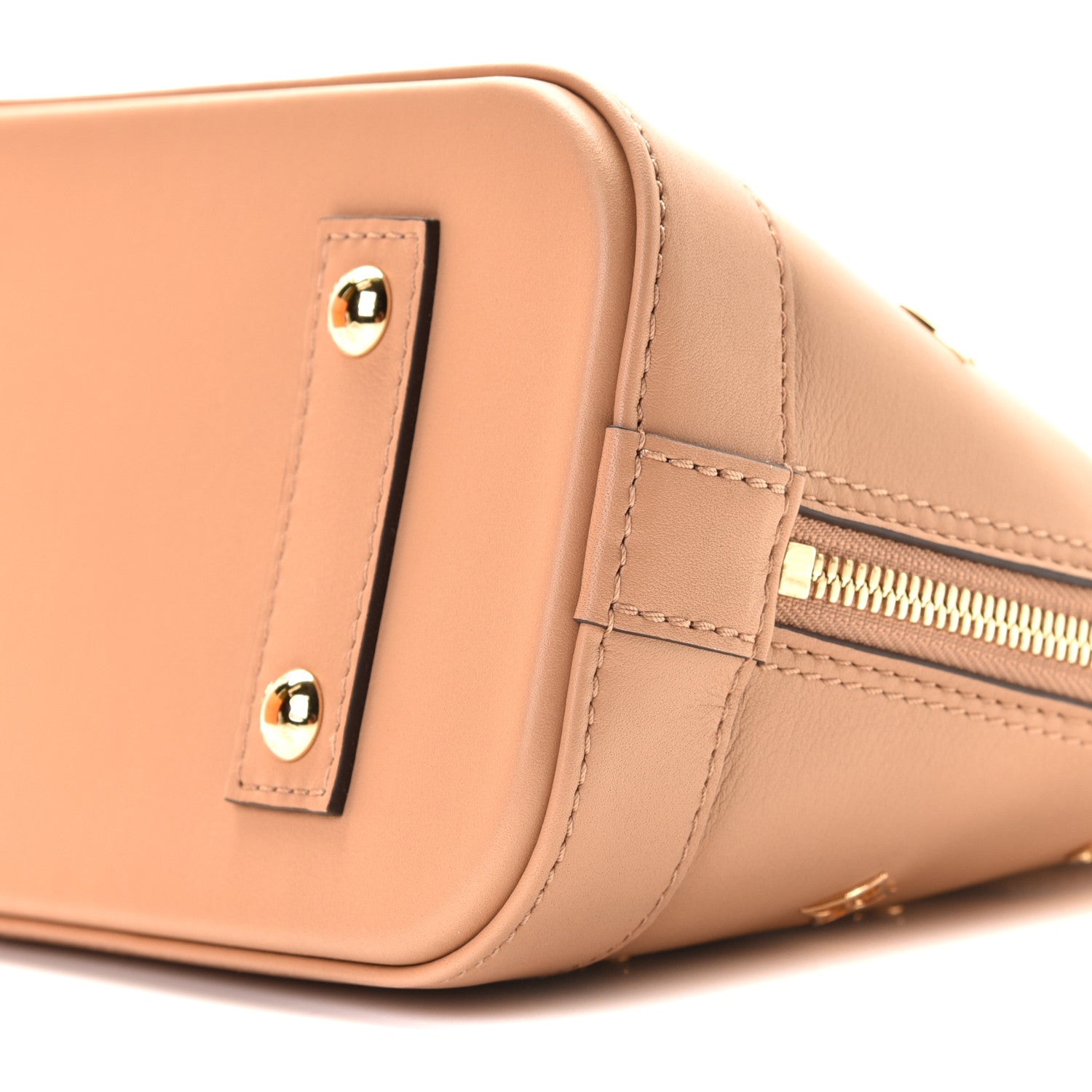 Louis Vuitton Calfskin Metal Monogram Alma BB Camel Brown 11 of 11