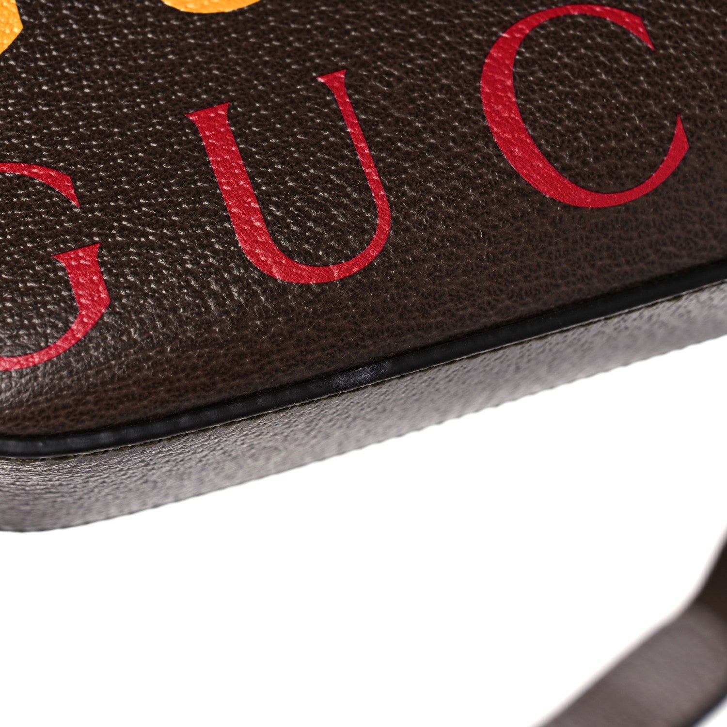 Gucci Textured Dollar Calfskin Gucci 100 Aria Belt Bag 100 40 New Acero Multicolor 10 of 11