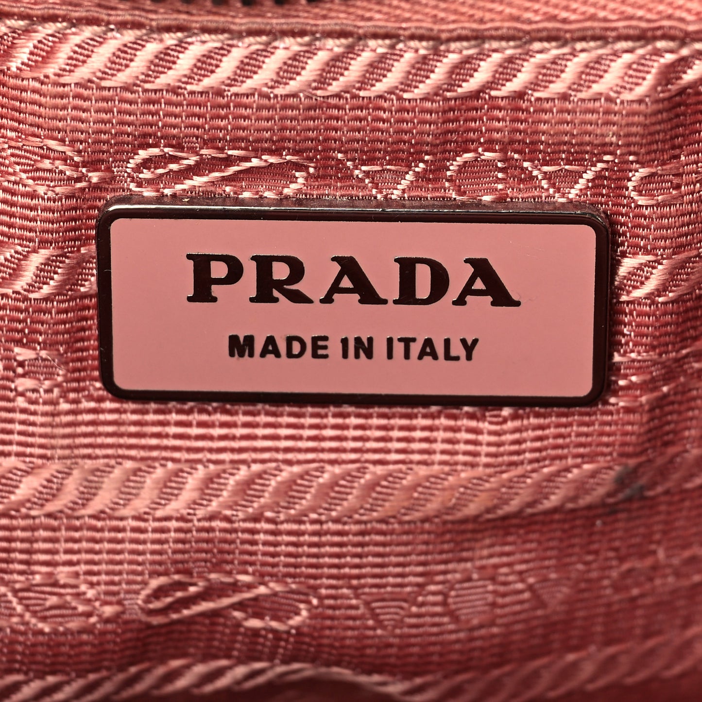 Tessuto Nylon Snakeskin Shoulder Bag Pink