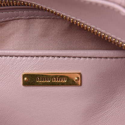 Miu Miu Nappa Matelasse Bauletto Top Handle Opale 6 of 9