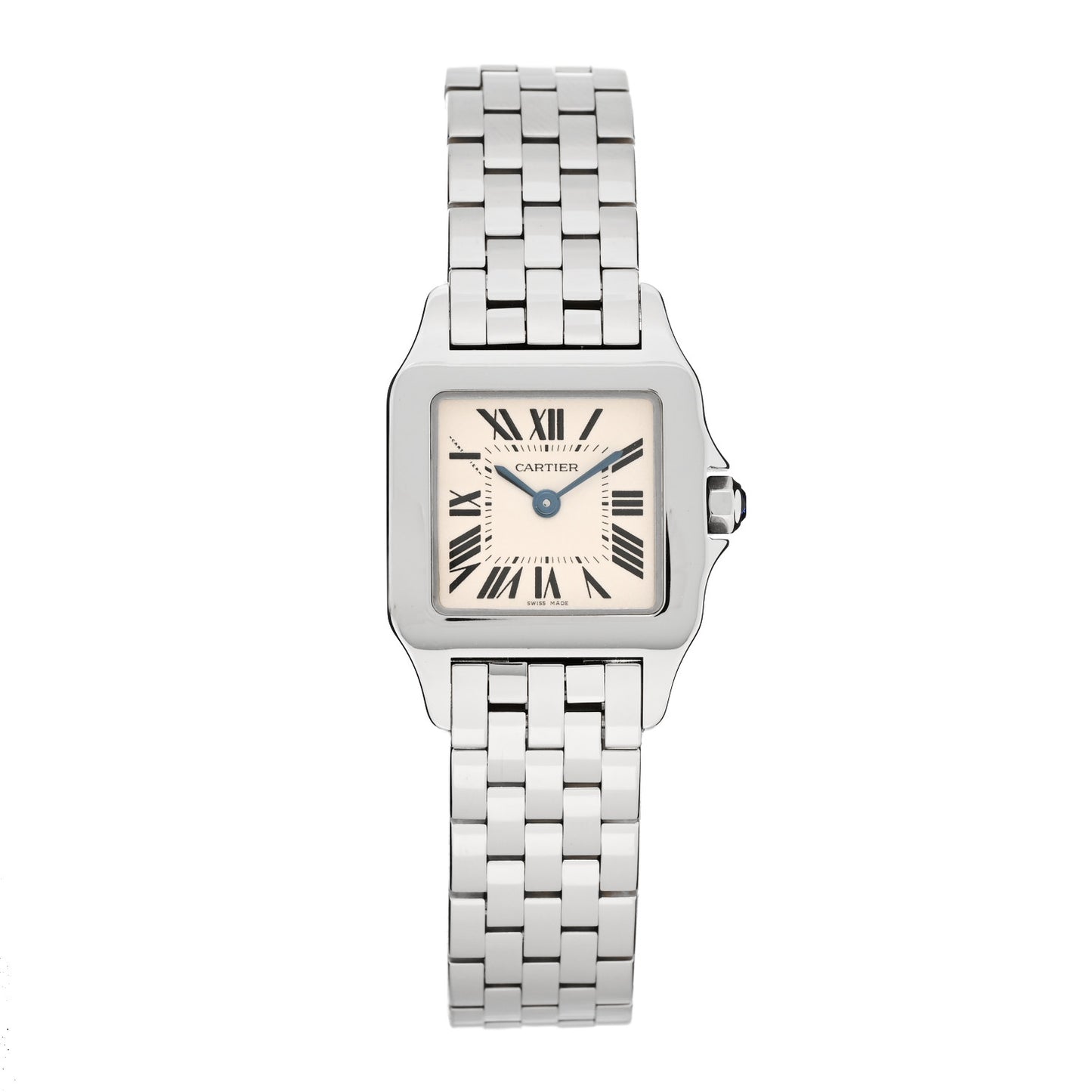 Stainless Steel 20mm Santos Demoiselle Quartz Watch