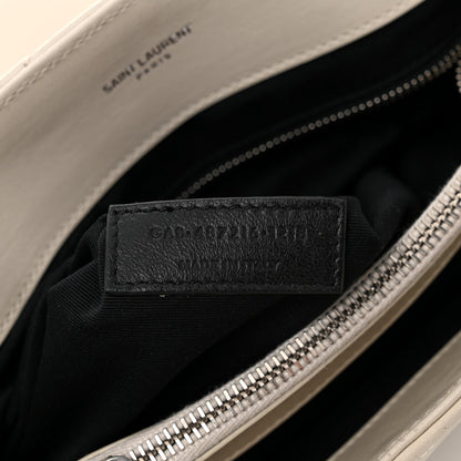 Saint Laurent Calfskin Y Quilted Monogram Medium Loulou Chain Satchel Crema Soft 7 of 12