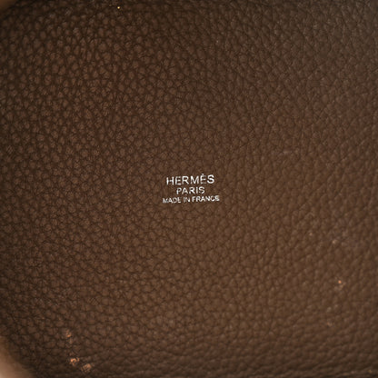 Hermes Taurillon Clemence Picotin Lock 18 PM Etoupe 11 of 13