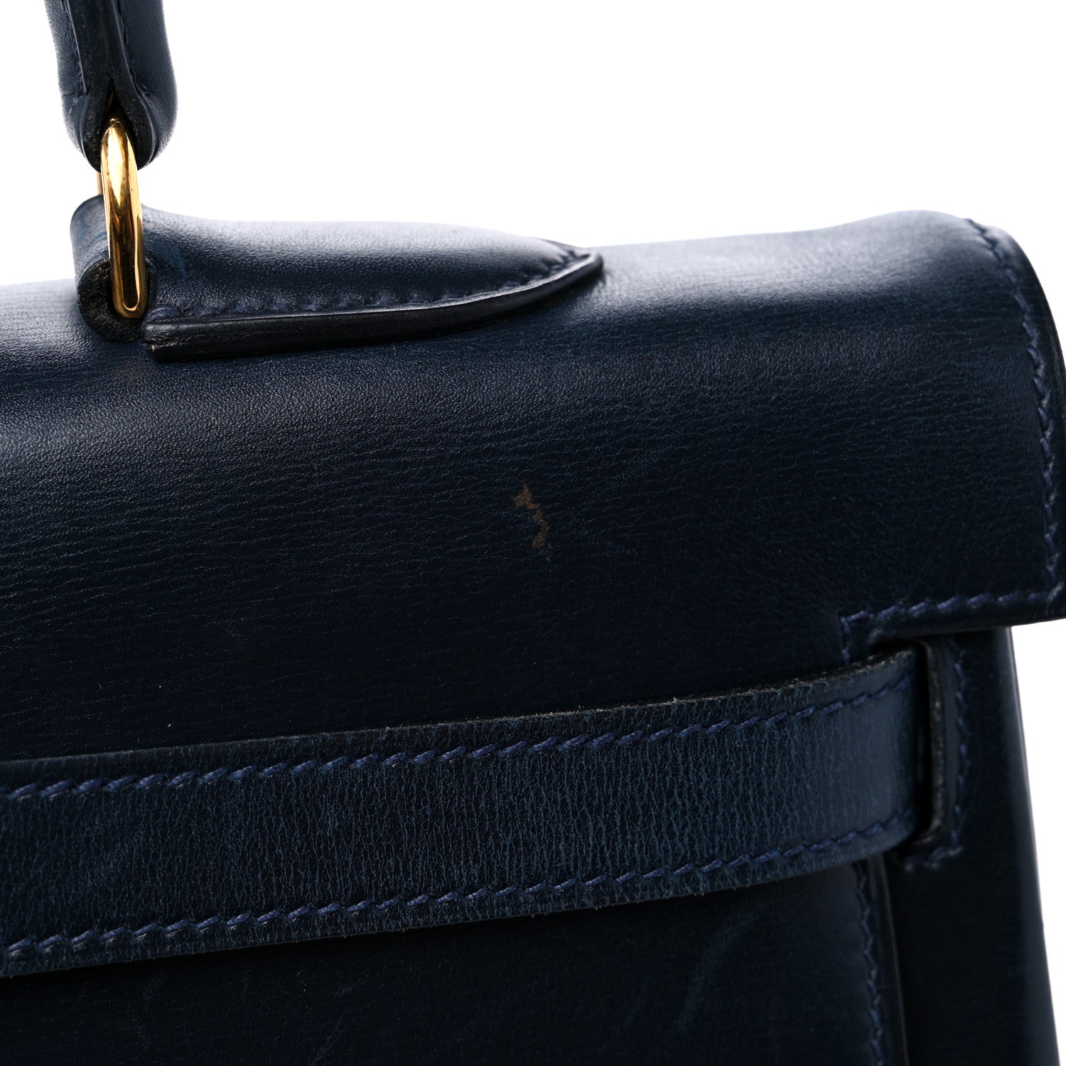 Hermes Box Kelly Retourne 35 Indigo 15 of 18
