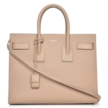Saint Laurent Grained Calfskin Small Sac De Jour Nude Powder 1 of 10